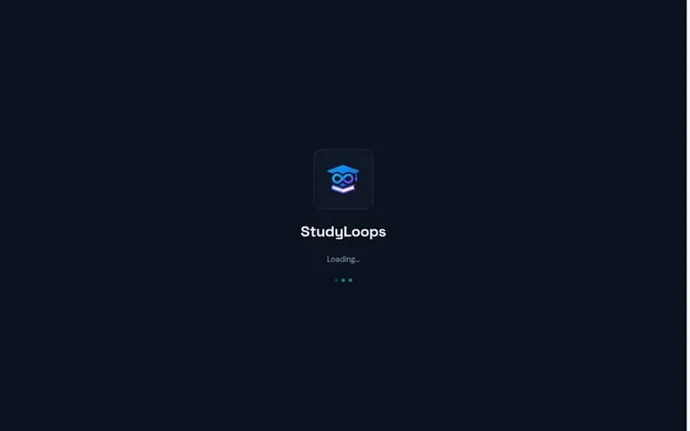Screenshot of the StudyLoops homepage